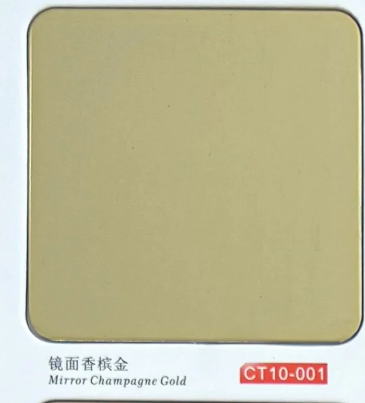 CT10-001 Mirror Champagne Gold catalogue finish reference
