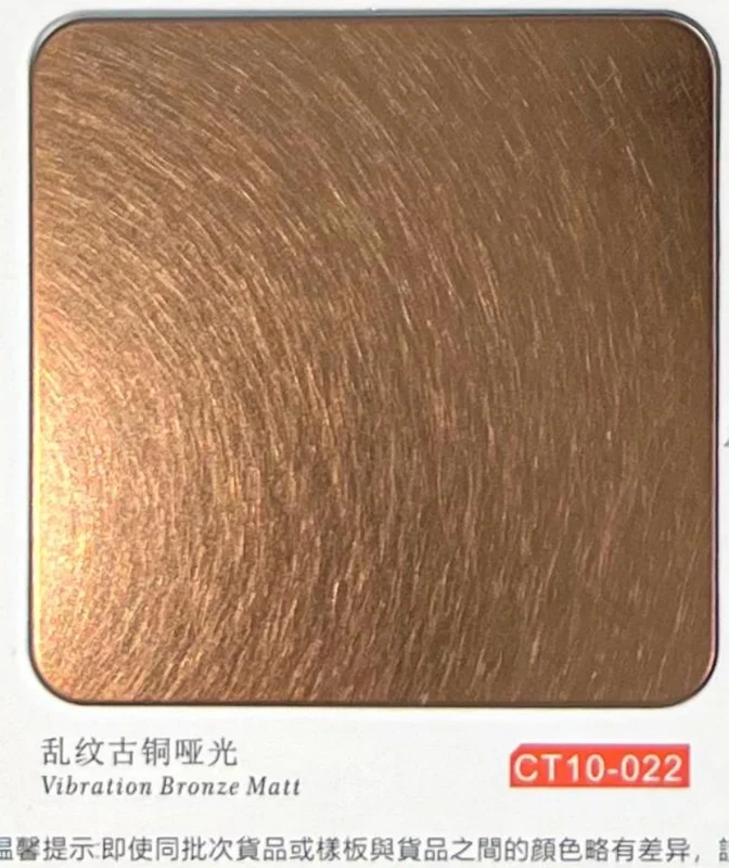 CT10-022 Vibration Bronze Matt catalogue finish reference