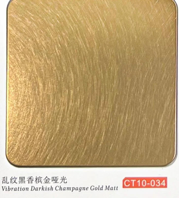 CT10-034 Vibration Darkish Champagne Gold Matt catalogue finish reference