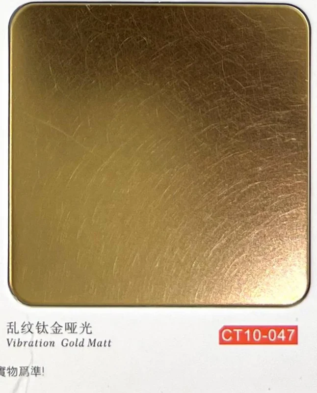 CT10-047 Vibration Gold Matt catalogue finish reference