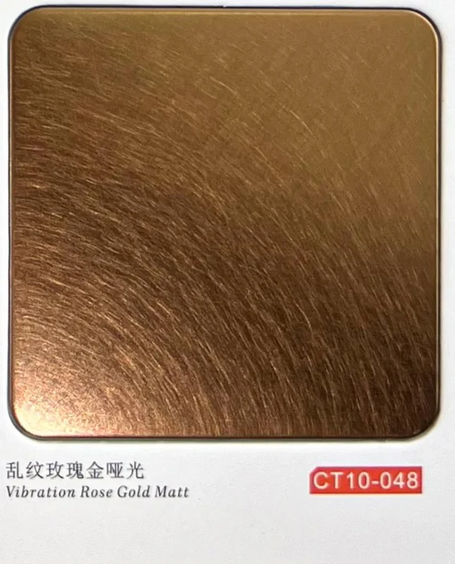 CT10-048 Vibration Rose Gold Matt catalogue finish reference